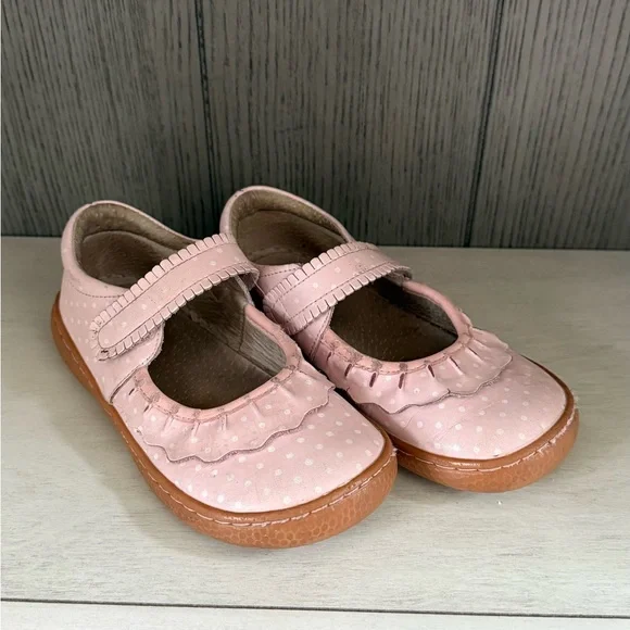 Pink Kids Shoes with Ruffle Detail - Picture 1 of 3
